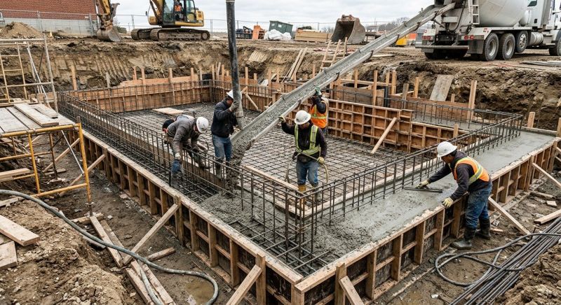 Basement Concrete Installation in Fulshear, TX