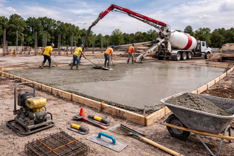 Commercial Slab Construction in Brookshire, TX