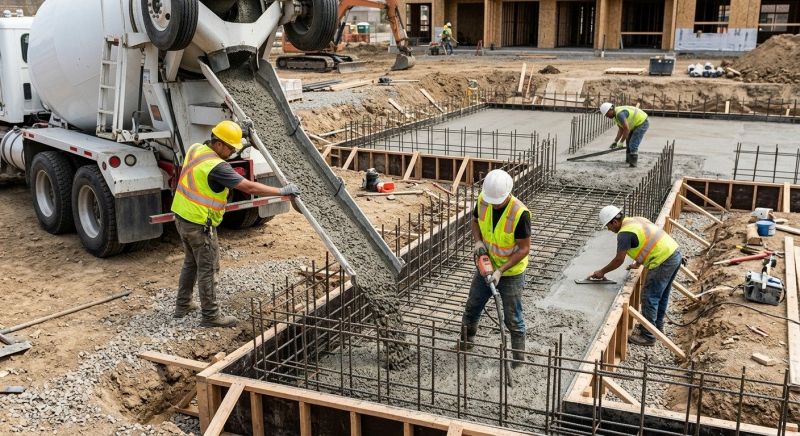 Foundation Wall Pouring in Katy, TX